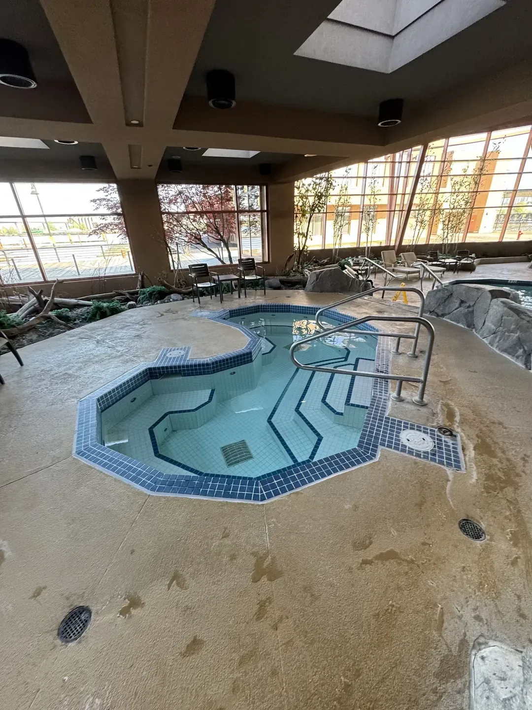 Resort building with distinctive architecture